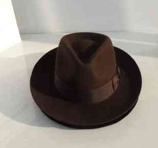 Headwear Wool Fedora Trilby Cap, Men Hat