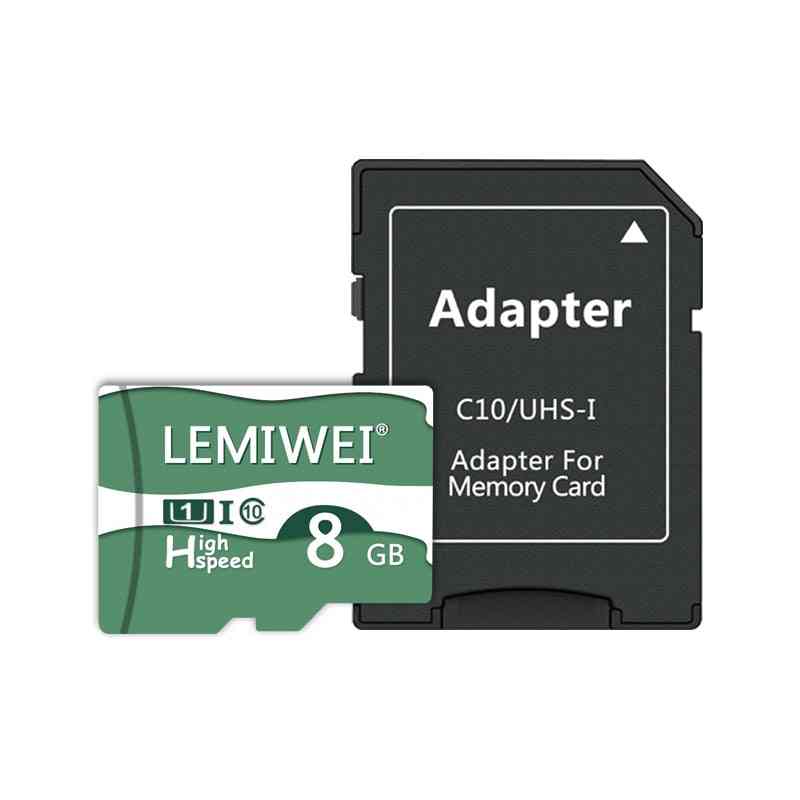 Höghastighetsminne tf-flashkort och adapter
