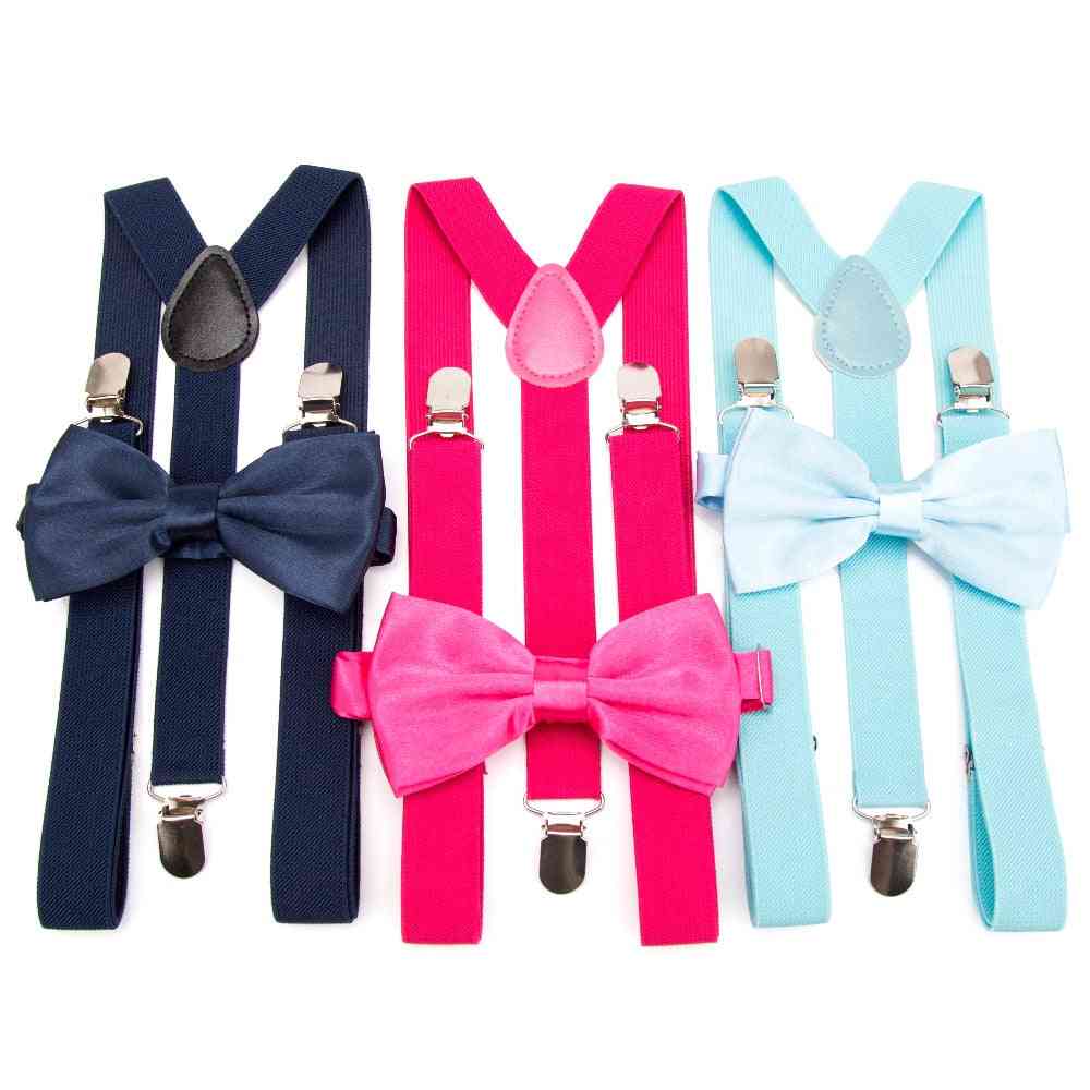 Suspenders Bow Tie Set Men Fashion Suspensorio