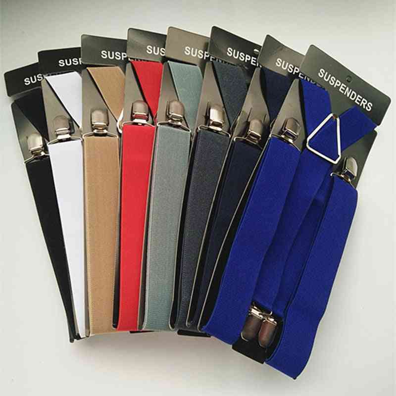 Unisexové podvazky pro dospělé nastavitelné elastické kalhotové šle