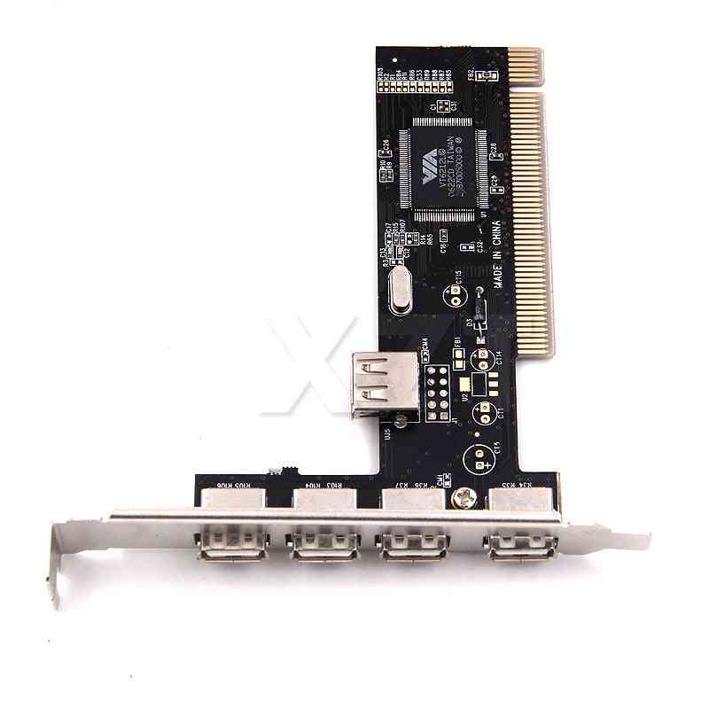 USB 2.0 4 ports 480 Mbps haute vitesse via adaptateur de carte contrôleur hub pci