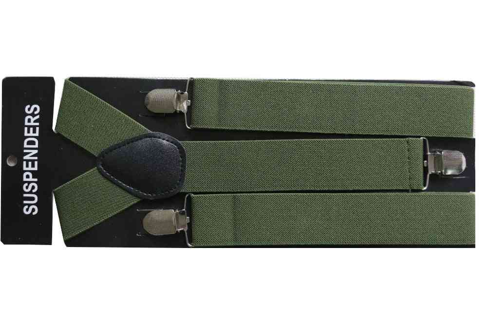 Bretelle semplici militari regolabili a clip larghe 3,5 cm