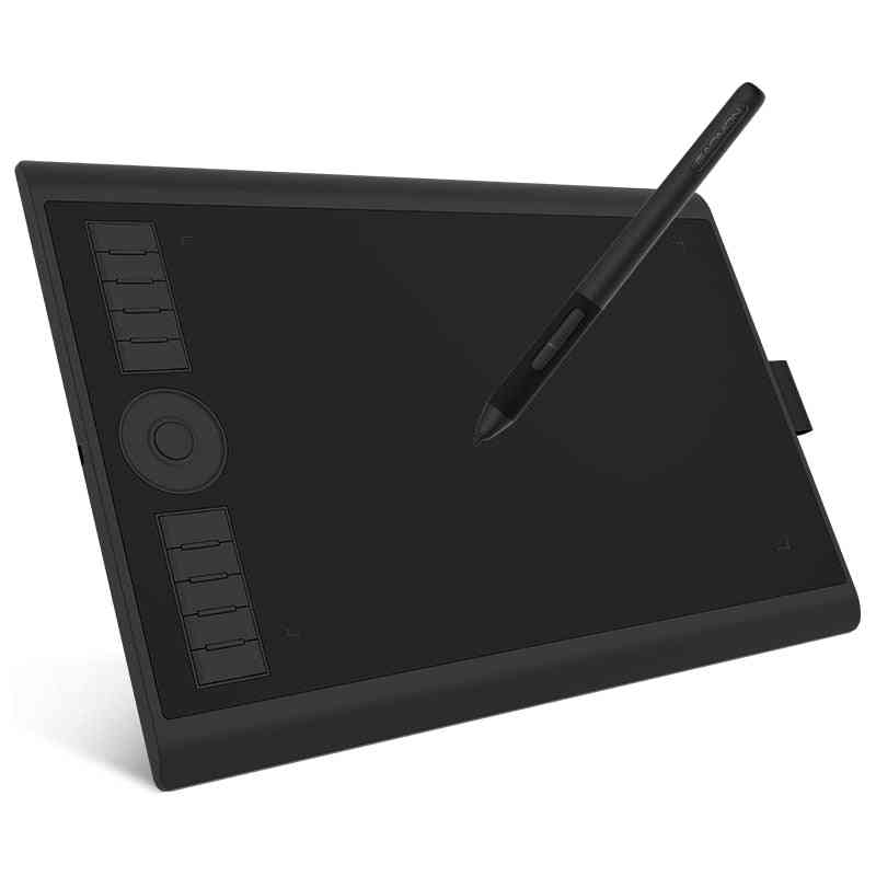 Art Digital Graphic Tablet For Drawing Supports Tilt & Radial Function With 10 Shortcut Keys
