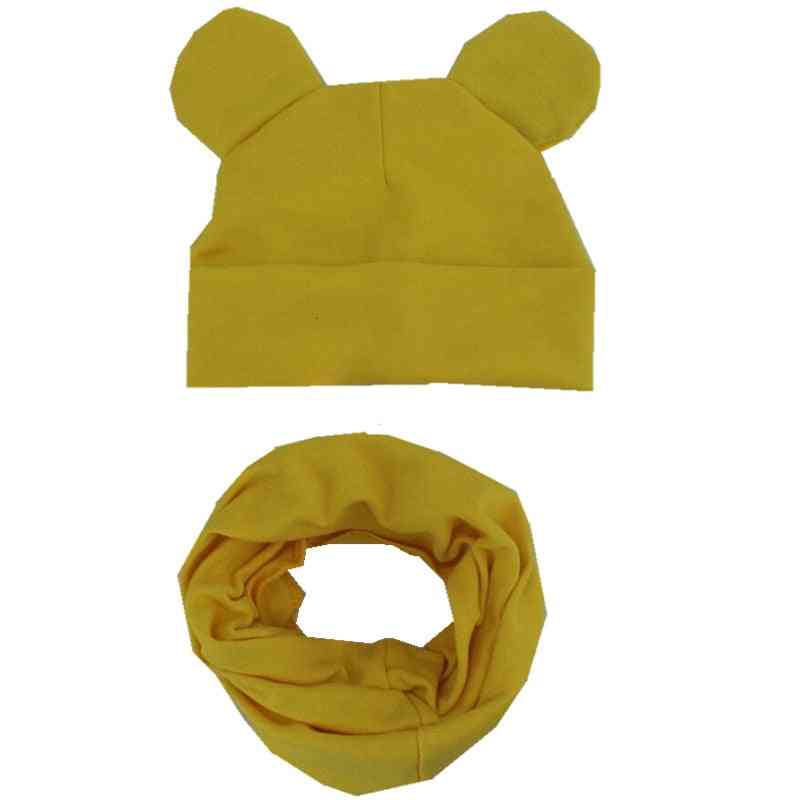 Cotton Hat Scarf Set,'s Lovely Ears Caps