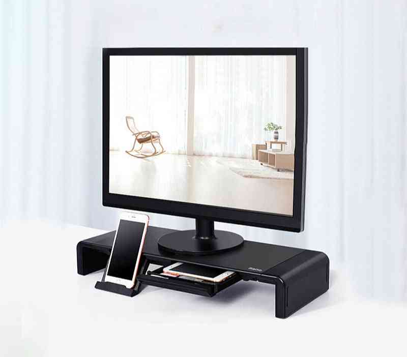 Displayverhogende plank, lcd-monitorbeugel / opbergstandaard / schermtoetsenbordhouder voor laptopmontage