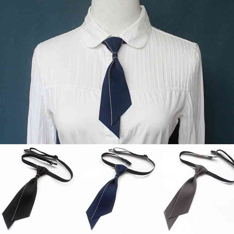 Profesjonalny wąski krawat na szyję z kokardą