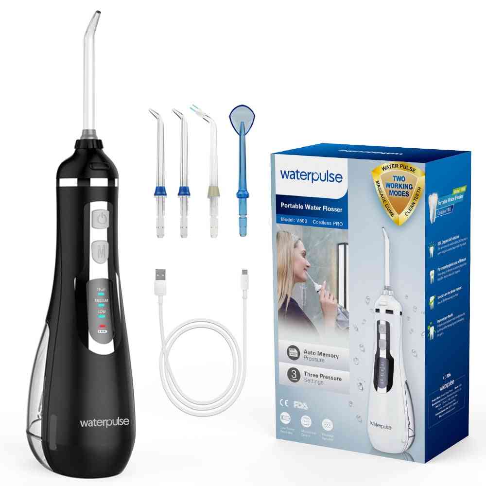 Portable,  Usb Rechargeable Oral Irrigators- Water Flosser For Teeth Cleaning-3 Modes Jet