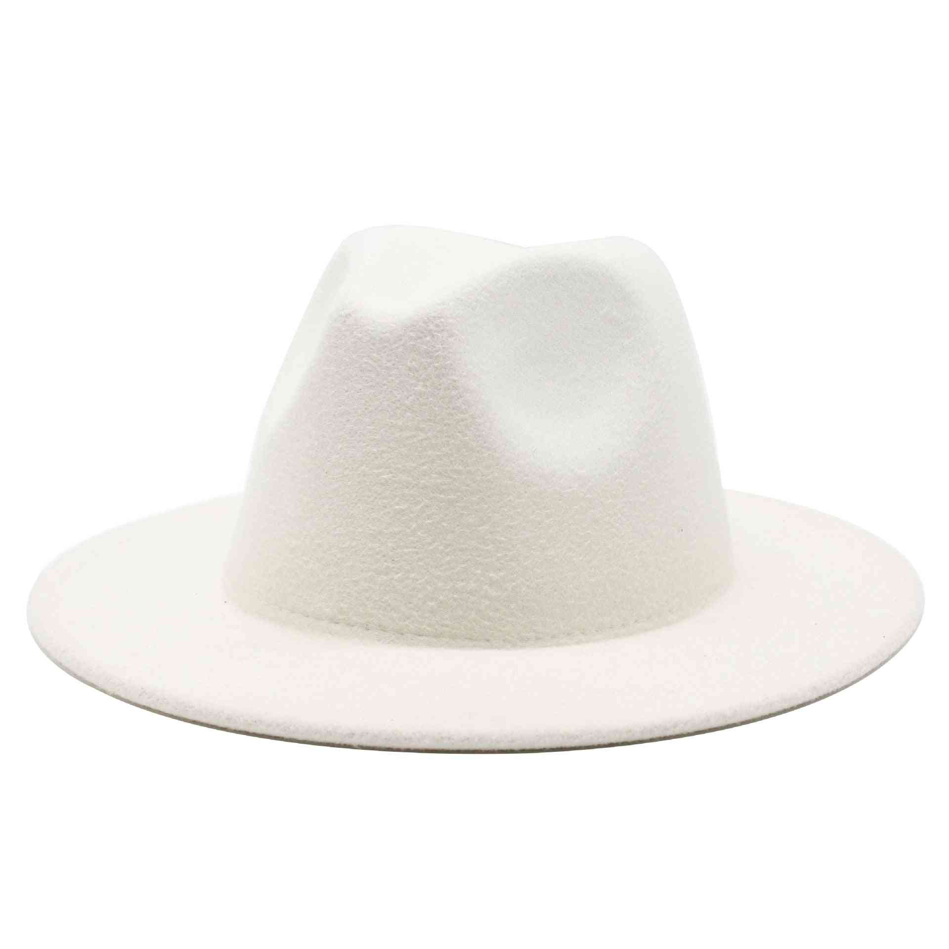All-match Wide Brim Fedora Hat