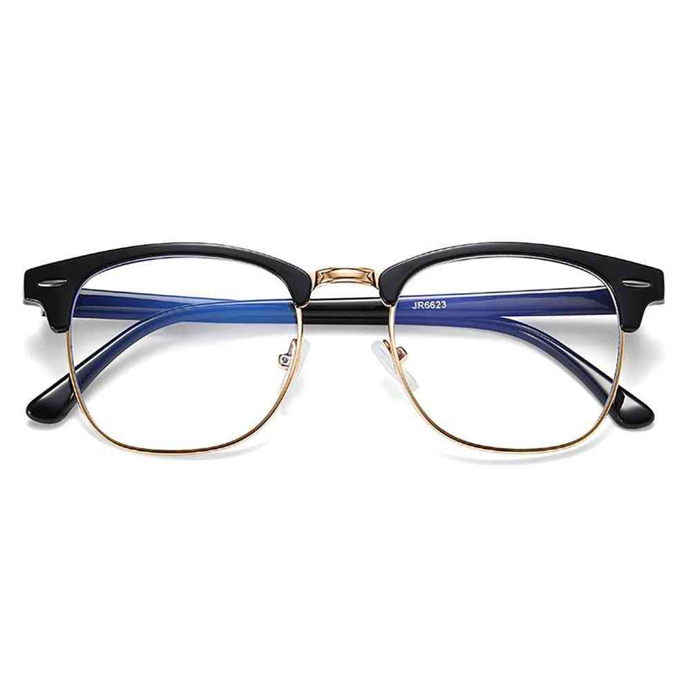 Semi Rimless, Anti Blue Light Ray Eyeglasses Frames
