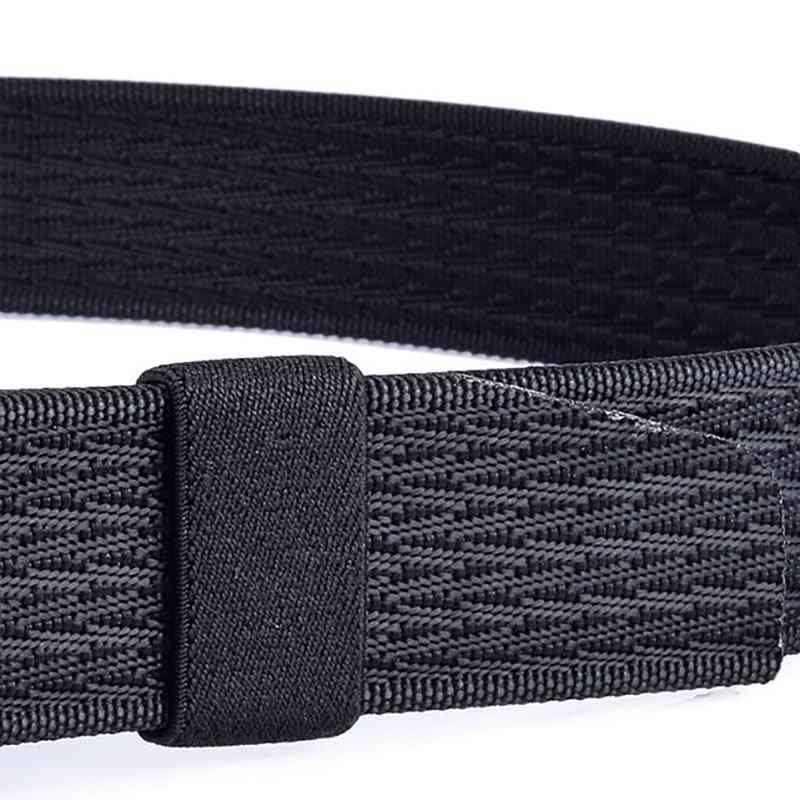 Men's Tactical Belt, Outdoor Sports Hook Metal Buckle, Military Nylon Training Belts Men