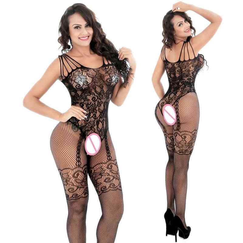 Women Full-body Slips Open Crotch Intimates Sexy Slips Clothes