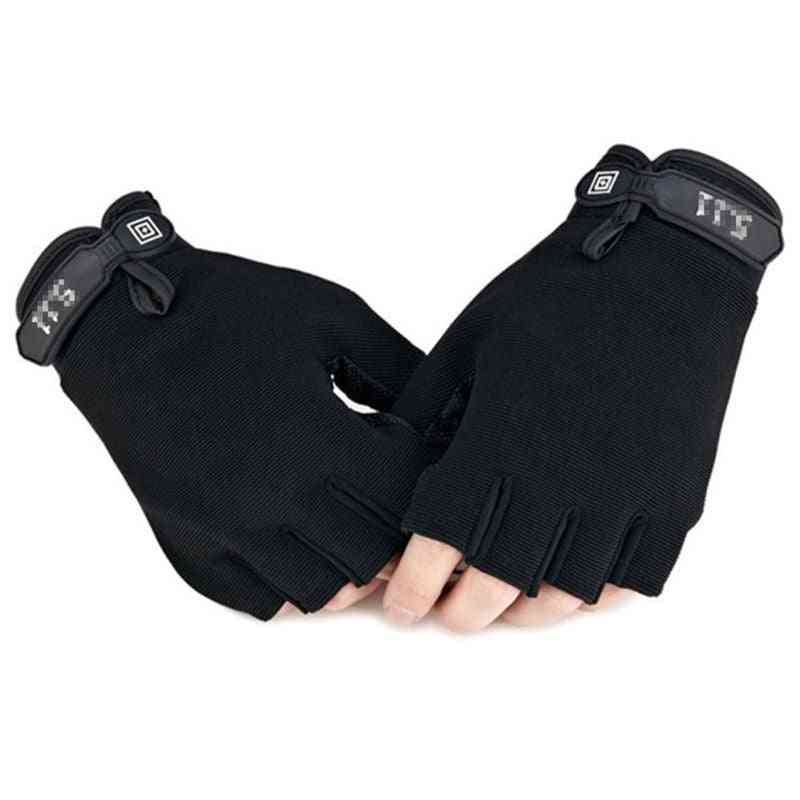 Män kamouflera taktiska handskar för utomhussport, cykling, halvfingervärmare