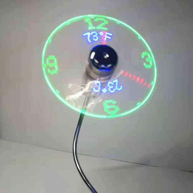 Mini Usb Fans With Time And Temperature Display - New Cool Gadgets