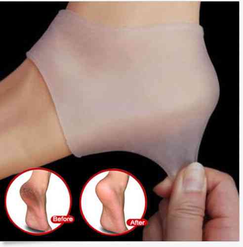 Silicone Moisturizing Gel Heel Sock Peds Cracked Foot Skin Care Protector Heel Cover
