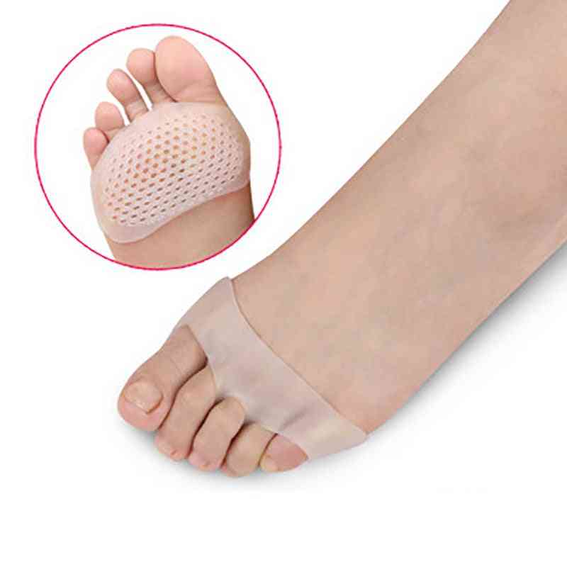 Silicone Anti-slip Lining Open Toe Heelless Liner Sock Invisible Foot Pad
