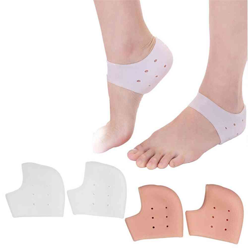 Silikónové zvlhčovacie gélové ponožky na päty popraskané chrániče pokožky