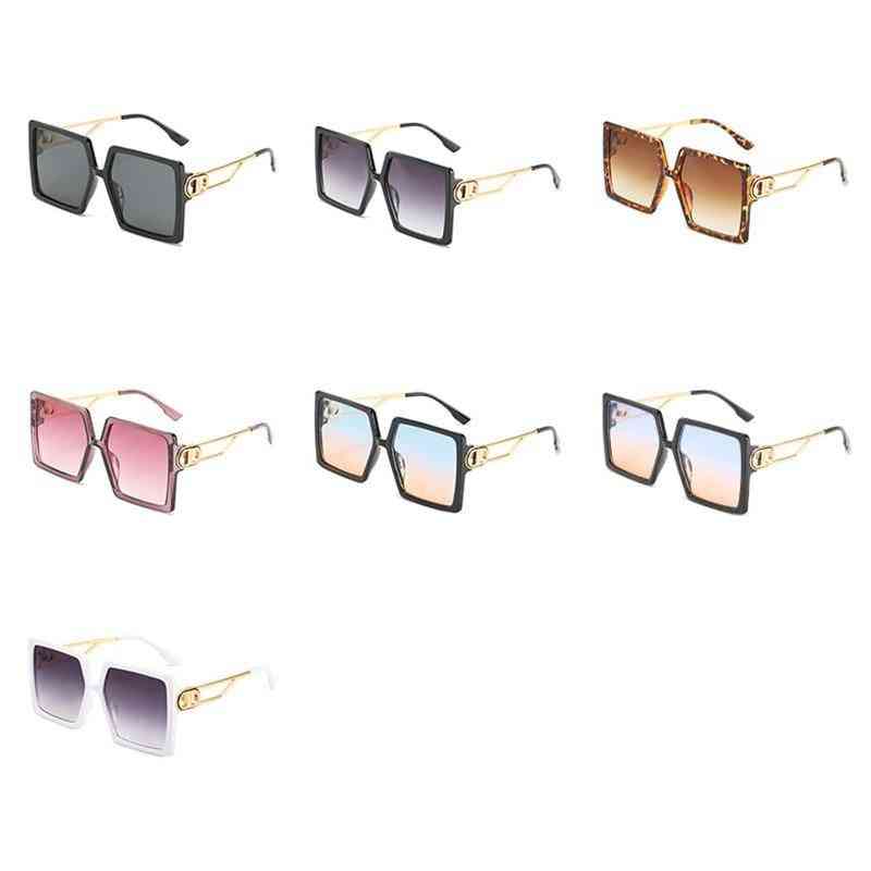 Driving Glasses Womens Oversized Square Frame Letter D Sunglasses Vintage