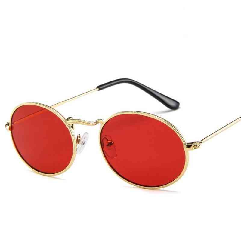 Frauen kleine goldene schwarze Vintage Retro-Sonnenbrille