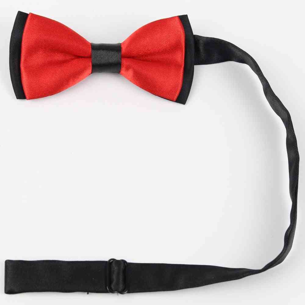 Classic Kid Suit Neckwear Baby Boy's Fashion Solid Color Adjustable Bow