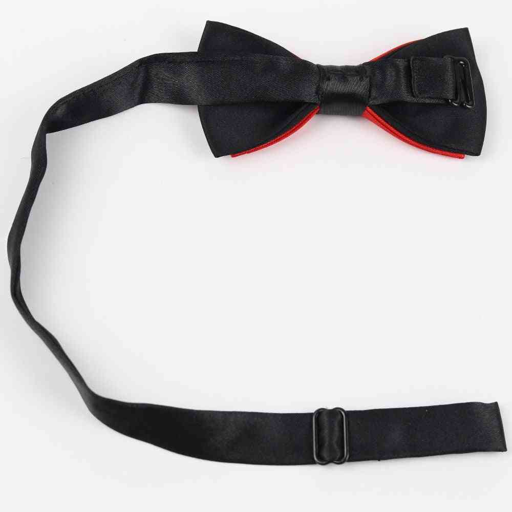 Classic Kid Suit Neckwear Baby Boy's Fashion Solid Color Adjustable Bow