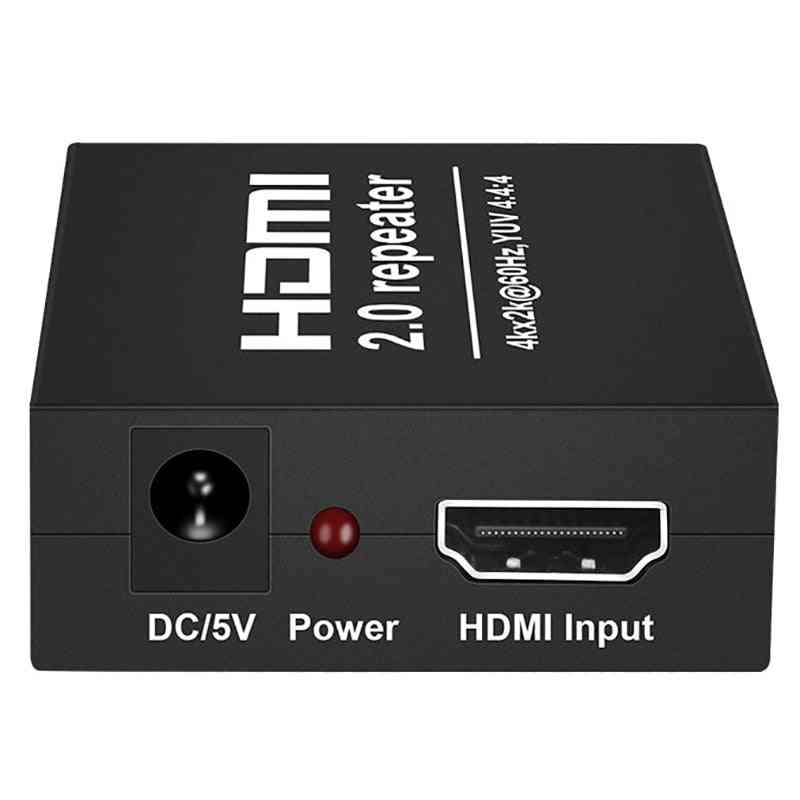 2.0 Hdmi Repeater Hdmi Extender 4k 60hz 4:4:4 Hdmi Cable Adapter Signal Amplifier Booster Over Signal Hdtv Up To 25m