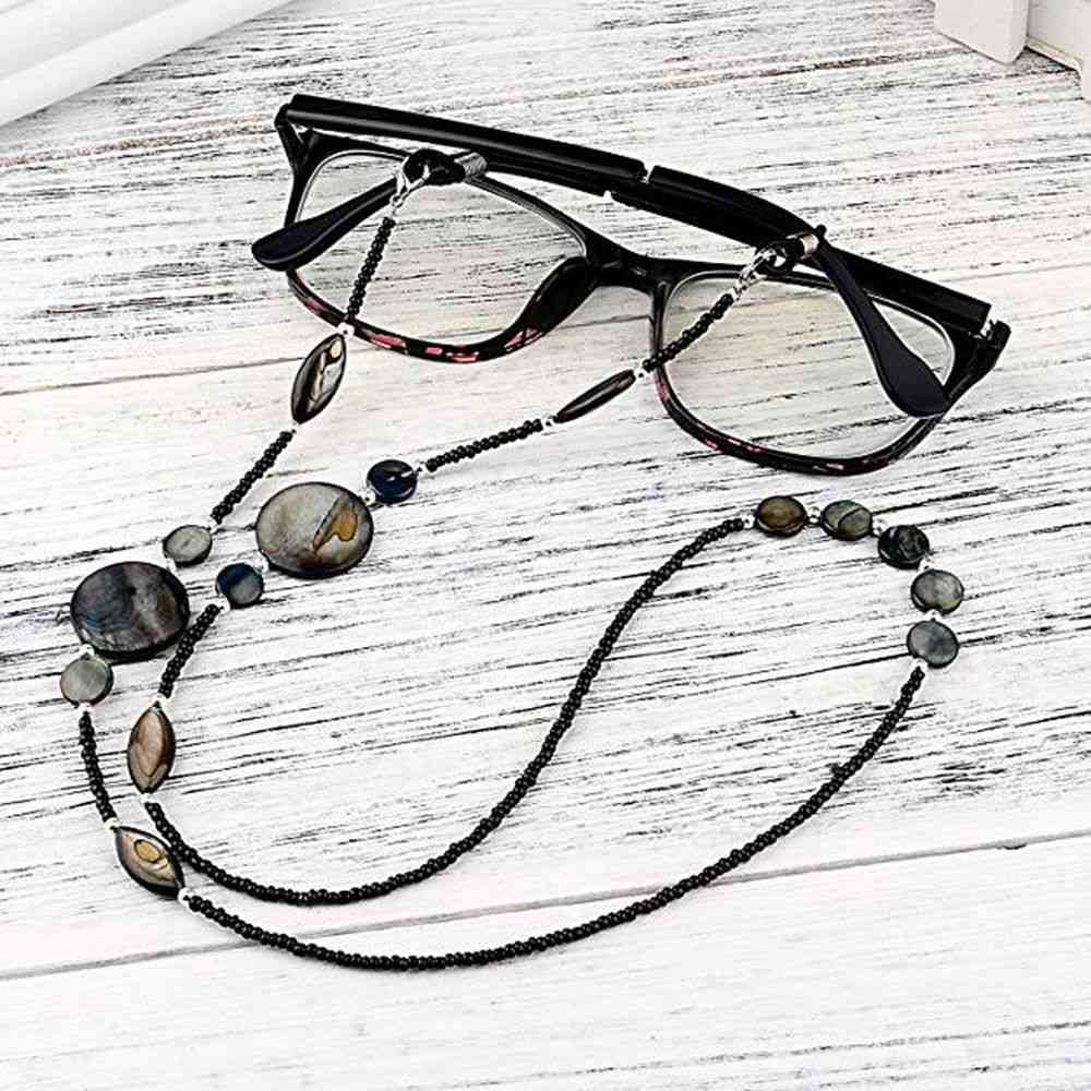 Fashion Reading Glasses Chain For Women Shell Beads Sunglasses Lanyard Hold