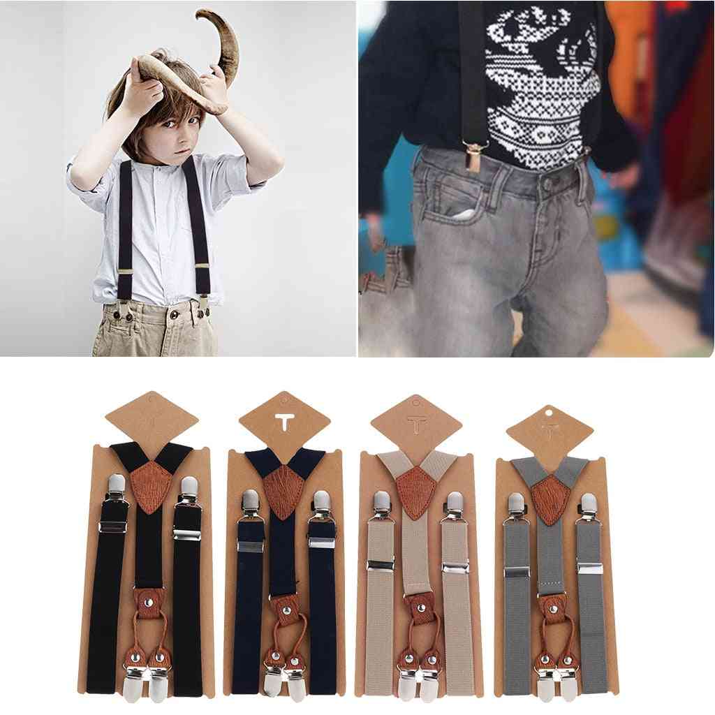 Cute Baby Girl Clip On Suspender, Y Back, Child, Kid Elastic Braces Cloth