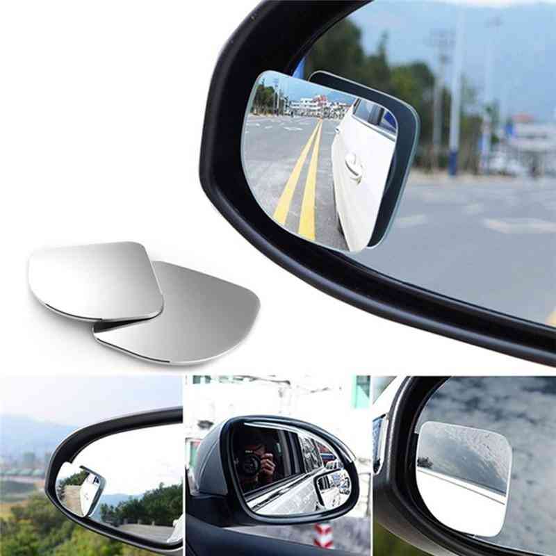 Wide Angle Adjustable Car Rear View Vehicle Blind Spot Rimless Mirror