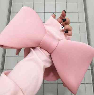 Shoulder Messenger Ribbon With Cute Bowknot Handbag, Mini Travel Bag
