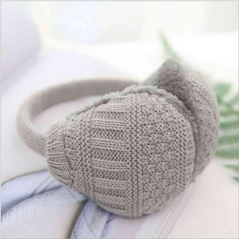 Winter Warm Knitted Earmuffs, Ear Warmers, Women,, Earlap