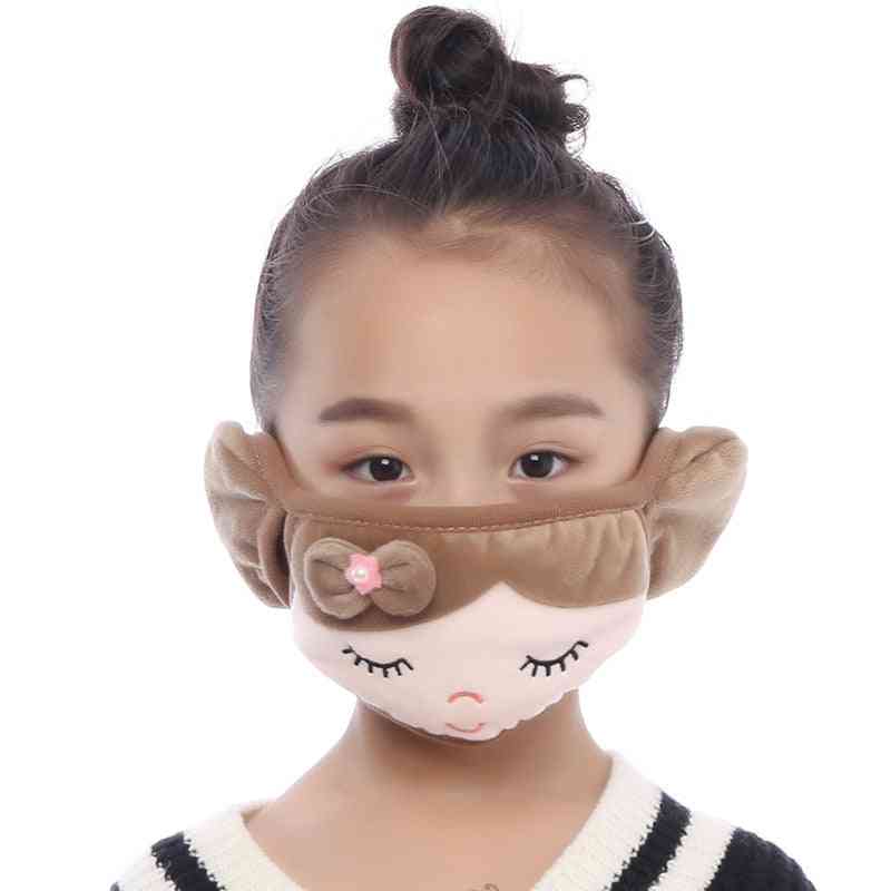 Windproof And Dustproof Cute Cartoon Pattern Ear/mouth Cover