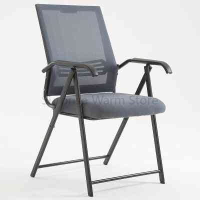 Modern Minimalist Computer Home Office Meeting Training Armrest Folding Chair