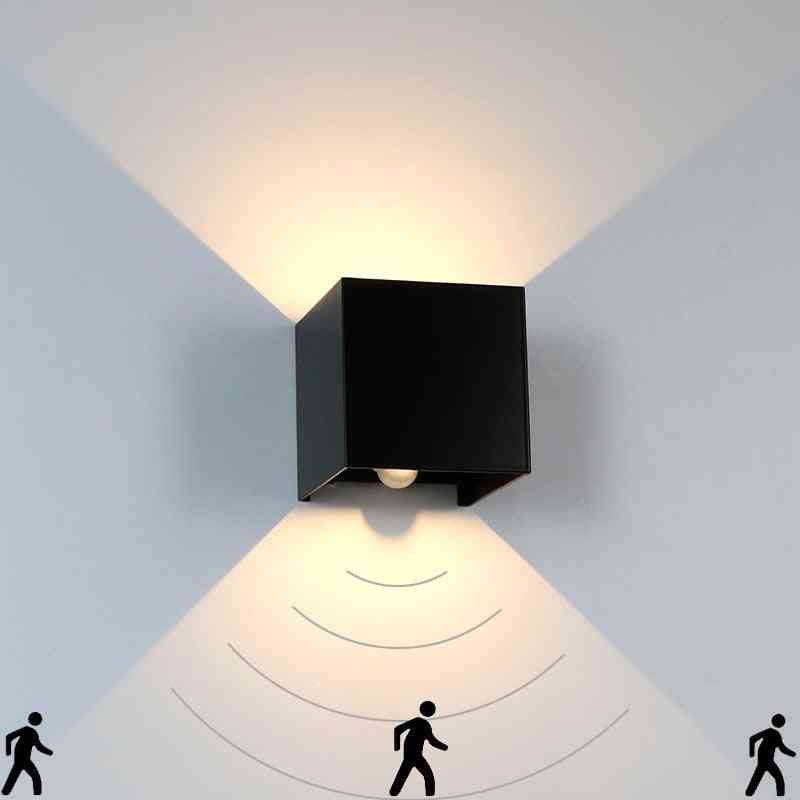 Lampe murale extérieure et intérieure étanche IP65 avec détection de mouvement du corps humain