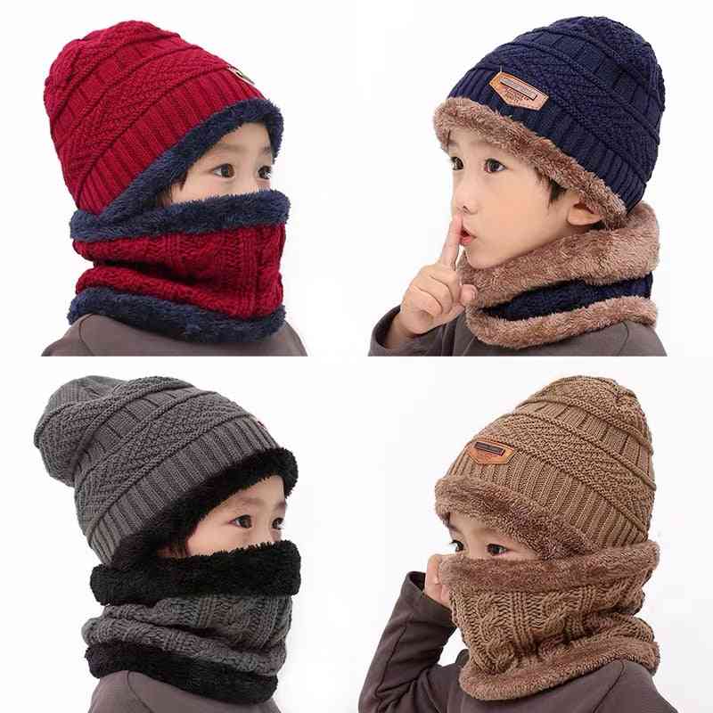 Winter's Knit Beanie Ring Scarf & Hat Set