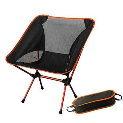 Portable Moon Chair Bbq Stool, Folding Extended Hiking Seat - Ultralight Outdoor Chair