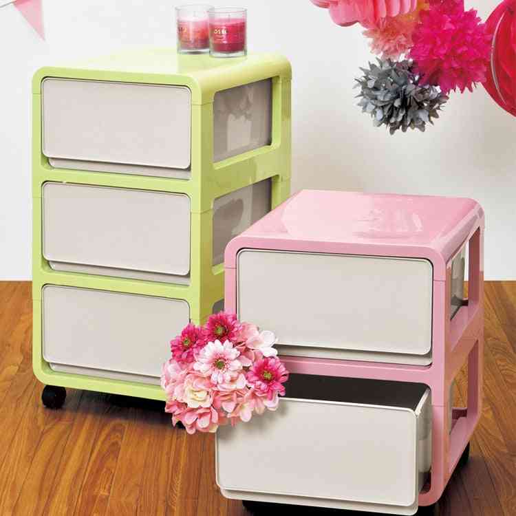 Minimalist Modern, Drawer Type-plastic Storage Cabinet