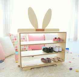 Multi-functional Wooden Shoes/toys/books Storage Rack