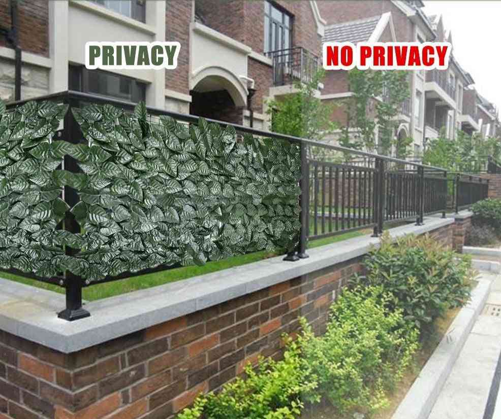 Artificial Leaf Fence For Garden Decoration/balcony