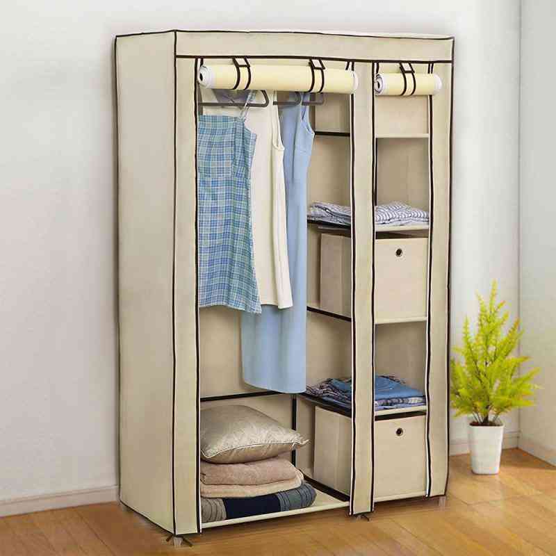 Folding Light Clothing Cabinet, Dustproof Closet Storage