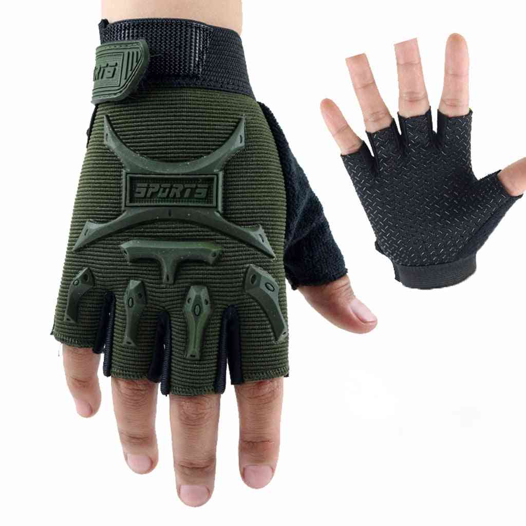 Outdoor- Sport Training, Anti-slip Gloves With Wrist Support For