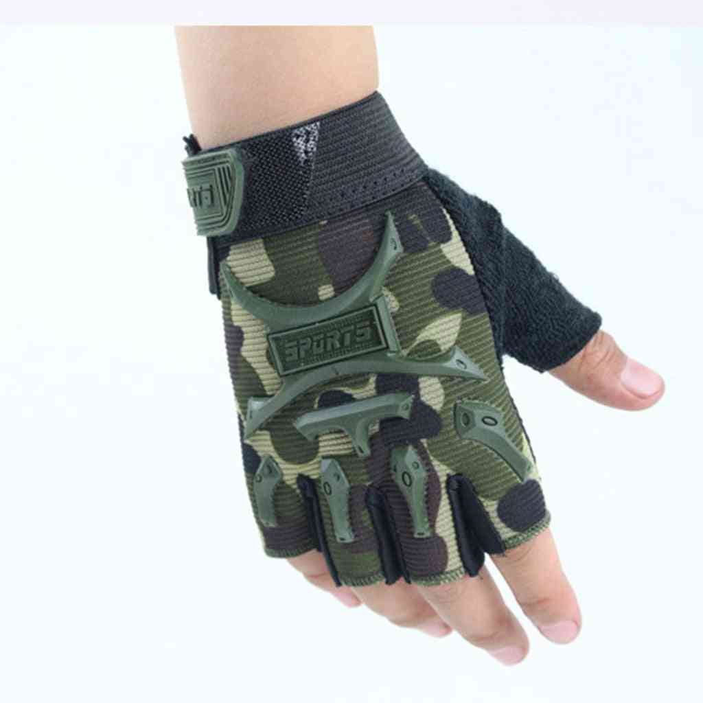 Outdoor- Sport Training, Anti-slip Gloves With Wrist Support For