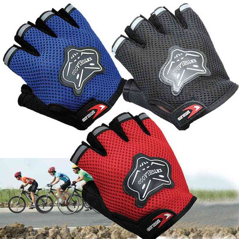 Half-finger, Anti-slip Gloves For Sports Riding Cycling