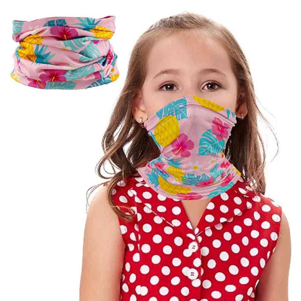 Kids Windproof Bandana Scarf, Dust  Protection Face Mask