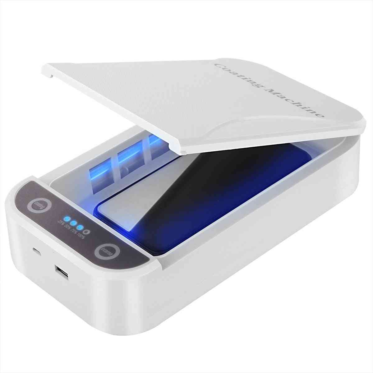 Dual Uv-light Sterilizer Box, Jewelry, Phones, Cleaner Case With Usb Cable