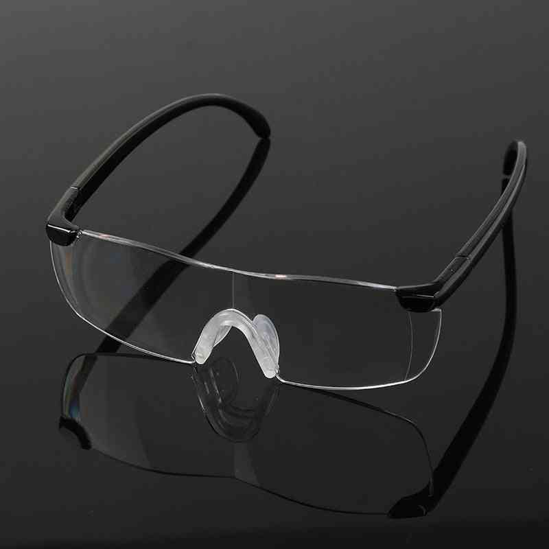 Visión de 250 grados, gafas con lupa, gafas de lectura (+250 transparentes)