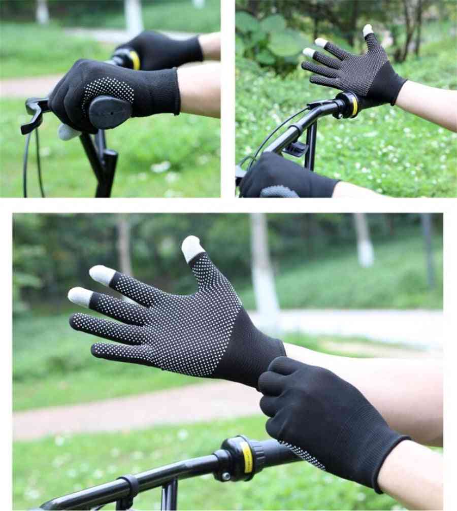 Gel antidérapant d'été, gants à écran tactile pour l'équitation, alpiniste