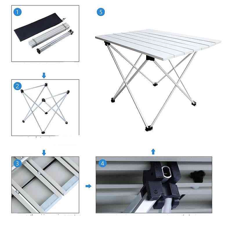 Portátil, plegable camping, senderismo, mesa de escritorio
