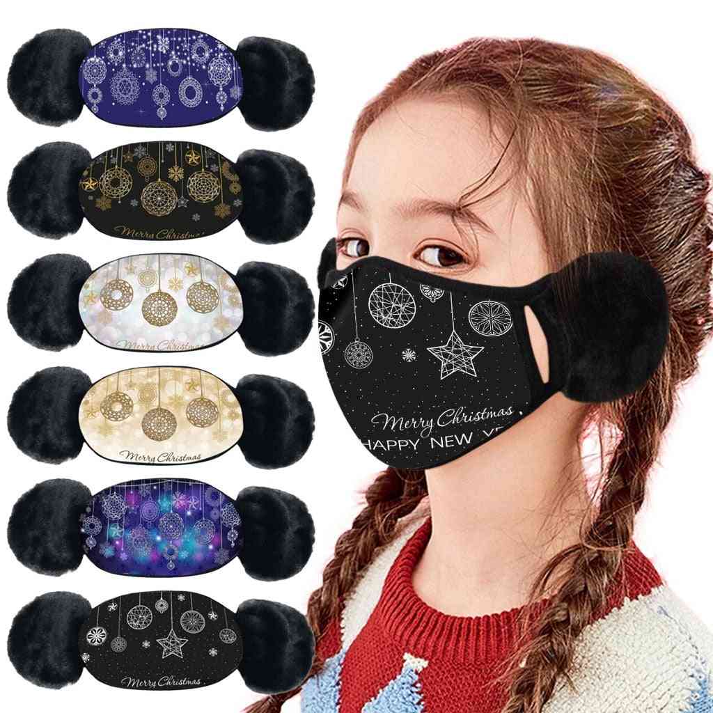 Winter Warm Plush Headphones With Ears Face Ear Cover
