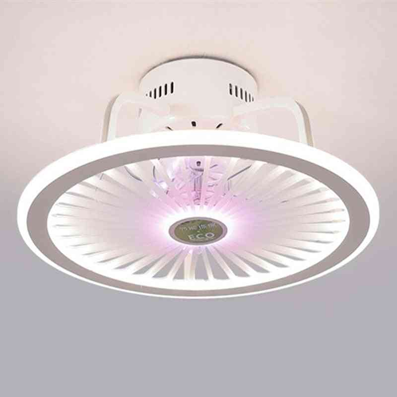 Modern Bedroom Led Smart Ceiling Fan Light With Remote Control