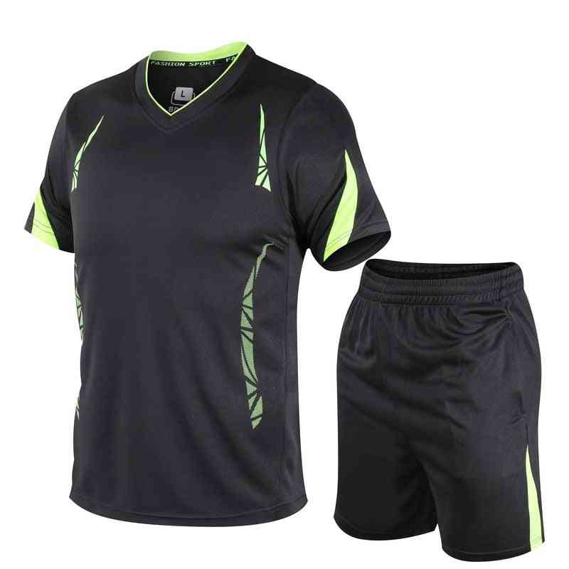 Trainingsanzug für Männer Trainingsanzug, schnell trocknender Sport-Shorts mit V-Ausschnitt